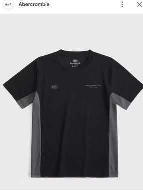 Abercrombie & Fitch Dark Gray and Light Gray Tee